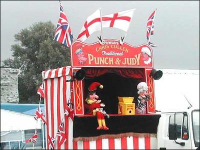 Husband of Judy in a traditional children's puppet show - wordplays.com