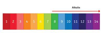 With a pH of more than 7 and turning red litmus blue, the chemical opposite of an acid (6) - wordplays.com
