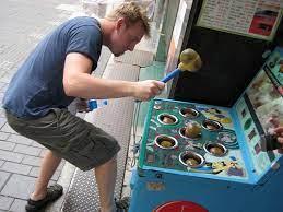 Computer term, based on an arcade game, regarding the annoyance of fending off recurring spammers - wordplays.com